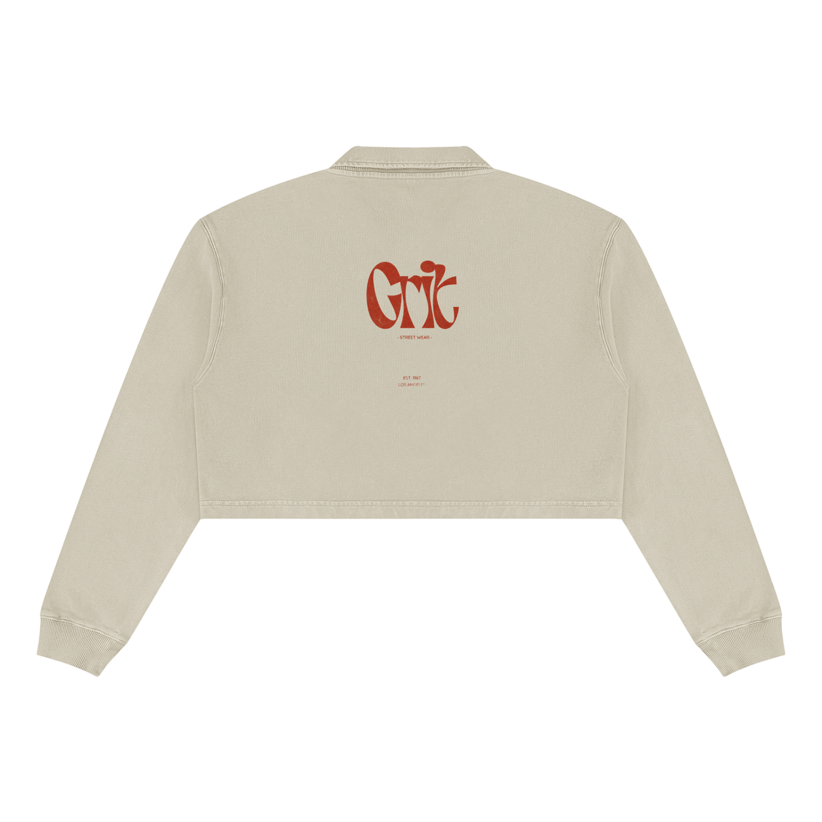 Grit Girl - Women’s Vintage Wash Crop Sweatshirt