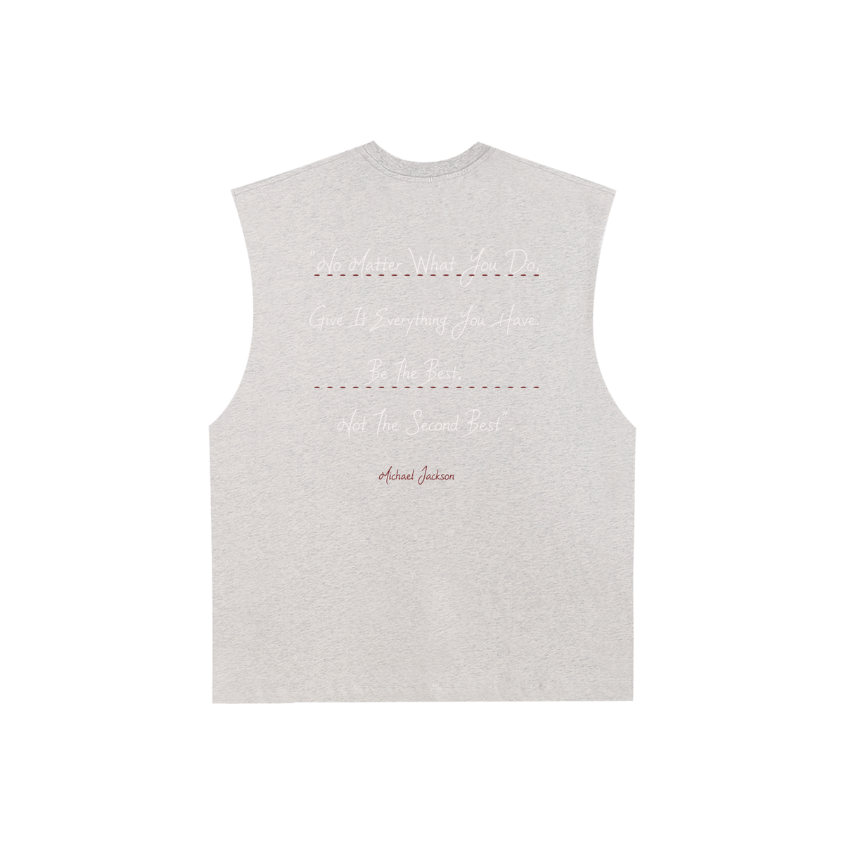 Michael Jackson - Raw Edge Cotton Tank Top