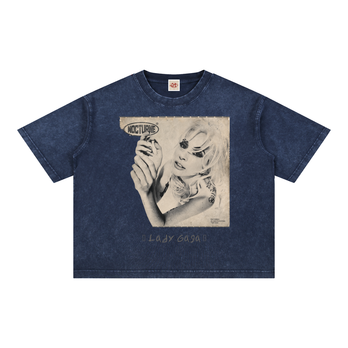 Lady Gaga - Mineral Wash Boxy Cotton T-Shirt