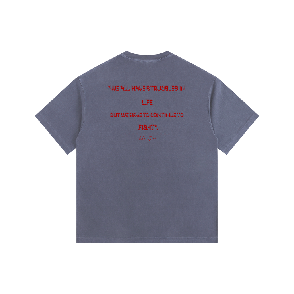 Mike Tyson Vintage - Vintage Washed Oversized Cotton T-Shirt