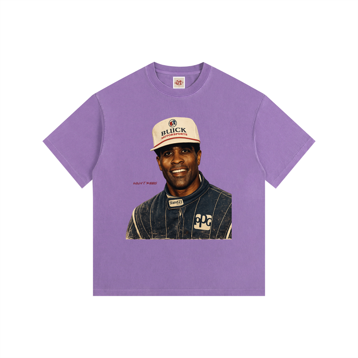 Willy T. Ribbs F1 Edition - Vintage Washed Oversized Cotton T-Shirt