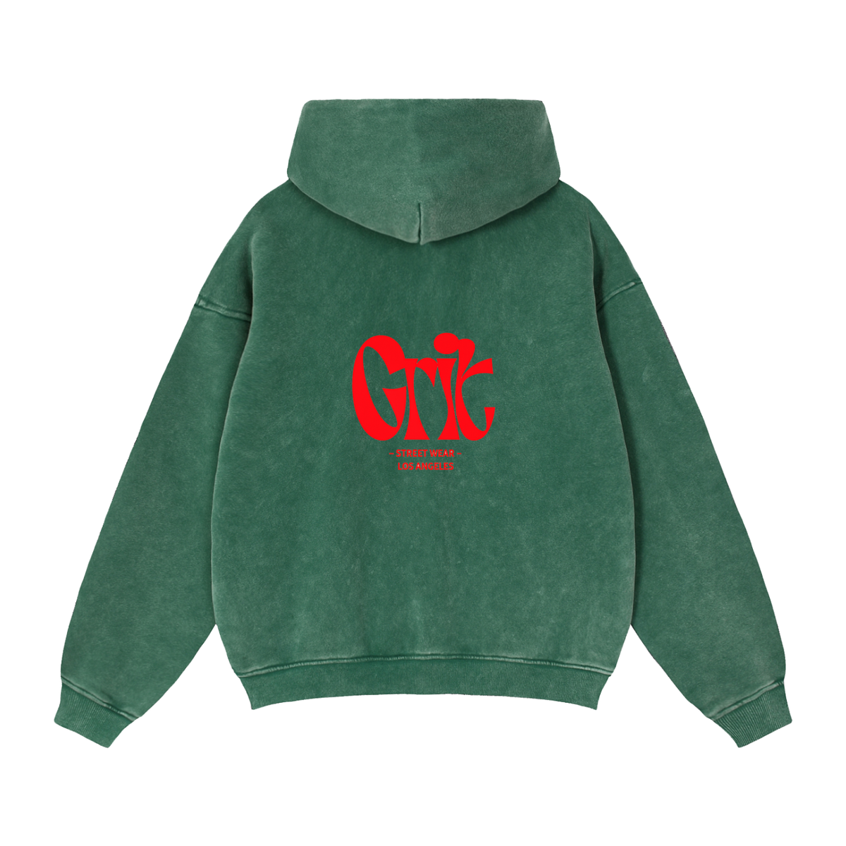 Grit - Zip-Through Boxy Fleece Hoodie