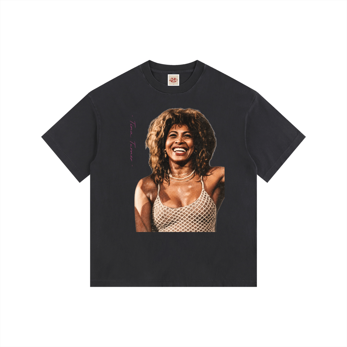 Tina Turner - Vintage Washed Oversized Cotton T-Shirt