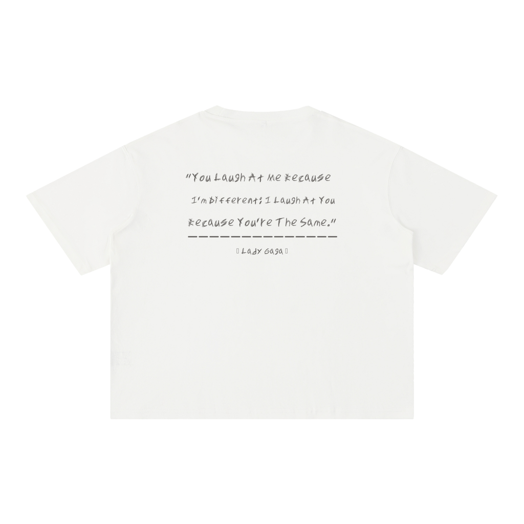 Lady Gaga - Mineral Wash Boxy Cotton T-Shirt