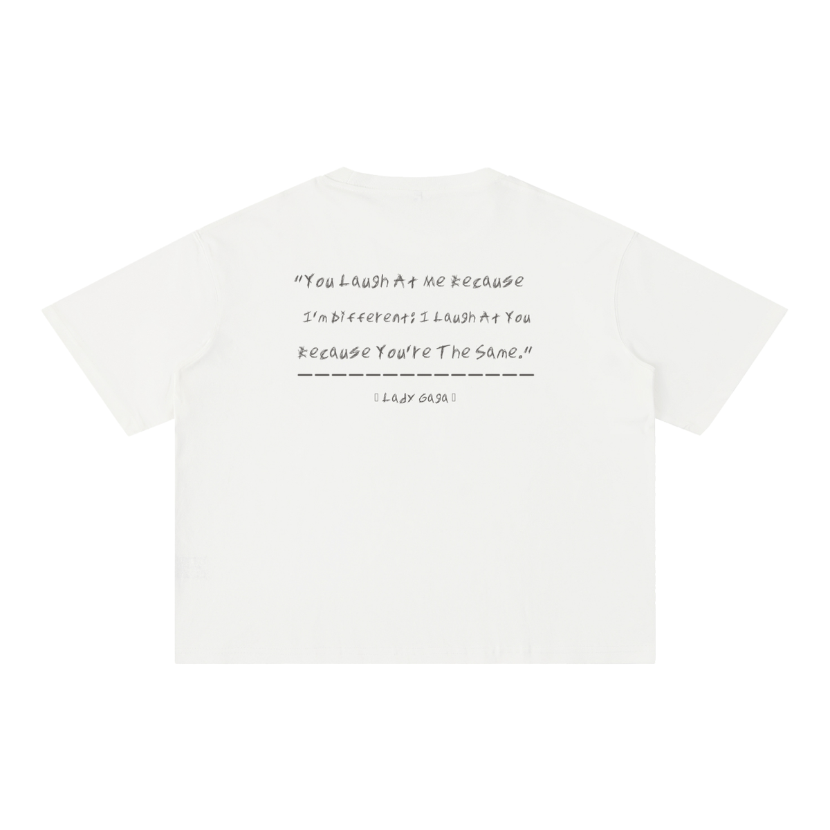 Lady Gaga - Mineral Wash Boxy Cotton T-Shirt