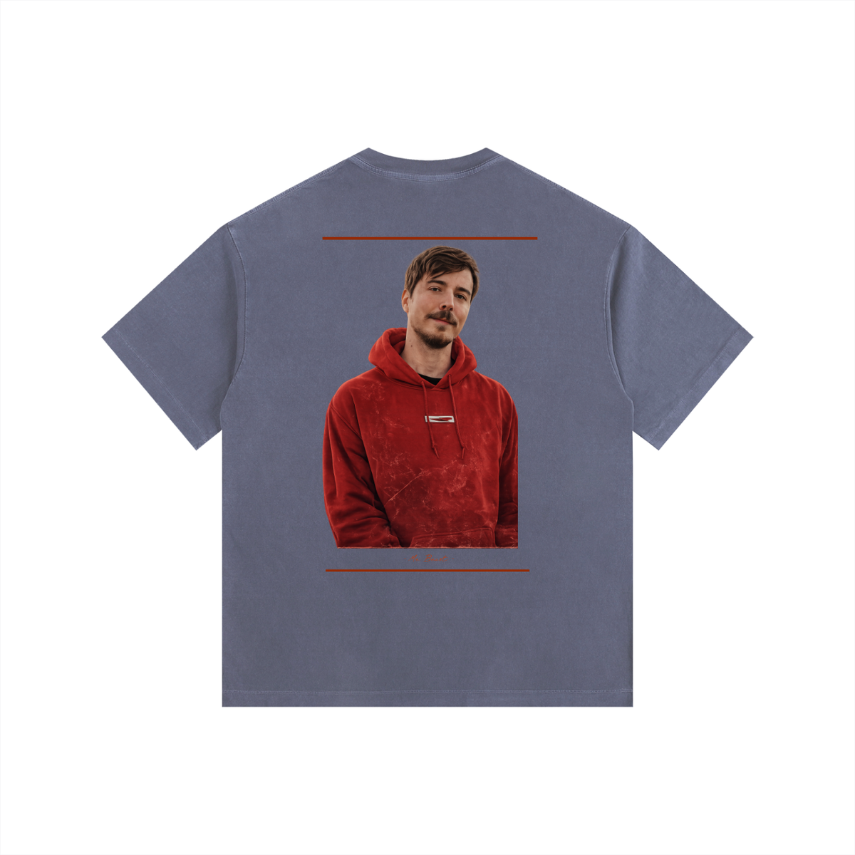 MR. BEAST - Vintage Washed Oversized Cotton T-Shirt