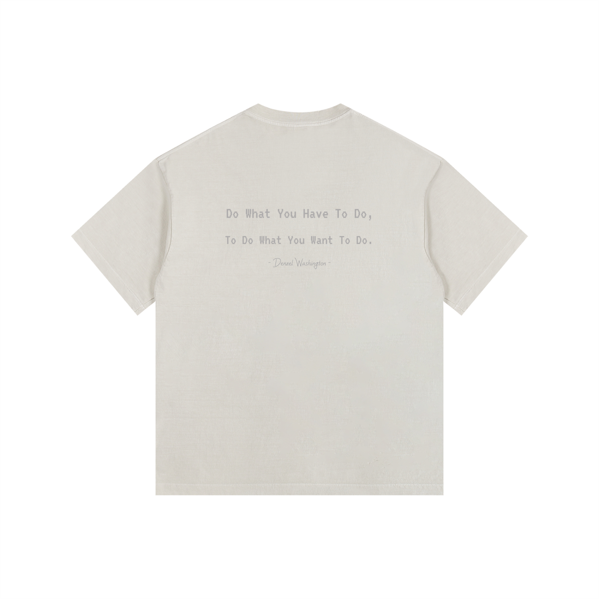 Denzel Washington - Vintage Washed Oversized Cotton T-Shirt