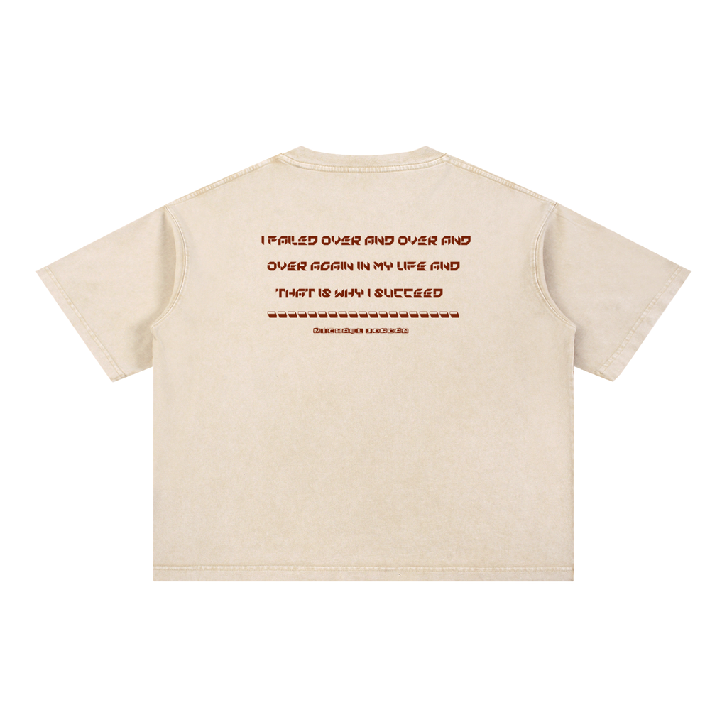Michael Jordan - Mineral Wash Boxy Cotton T-Shirt