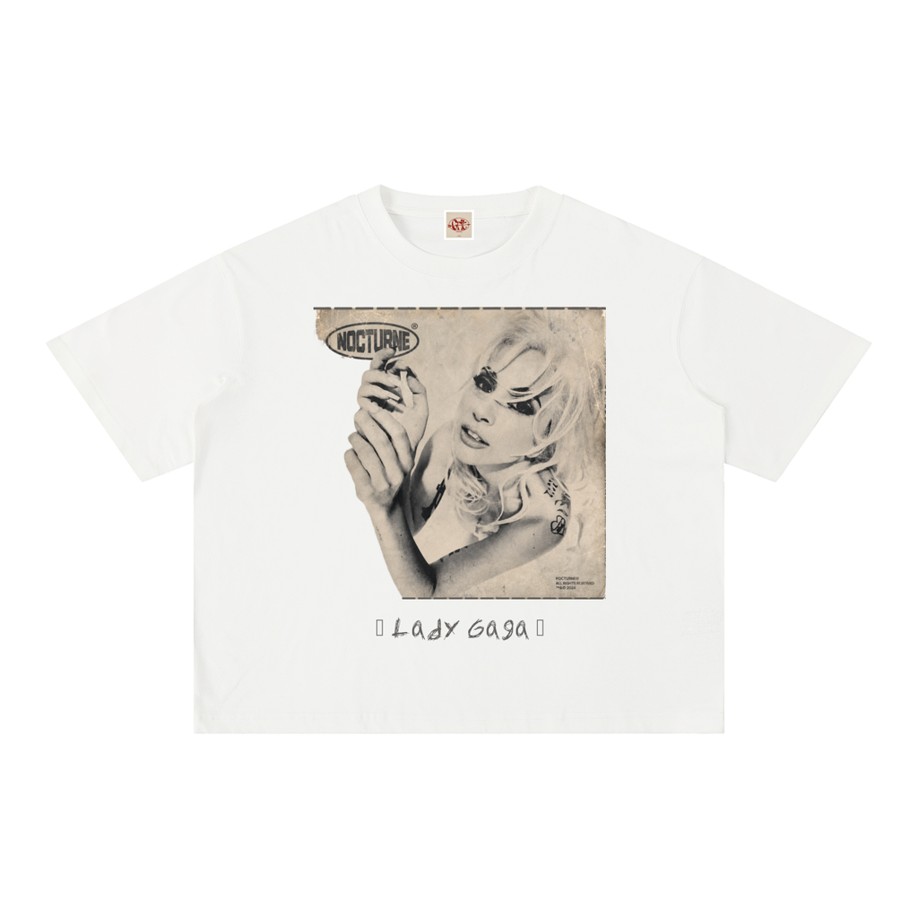 Lady Gaga - Mineral Wash Boxy Cotton T-Shirt