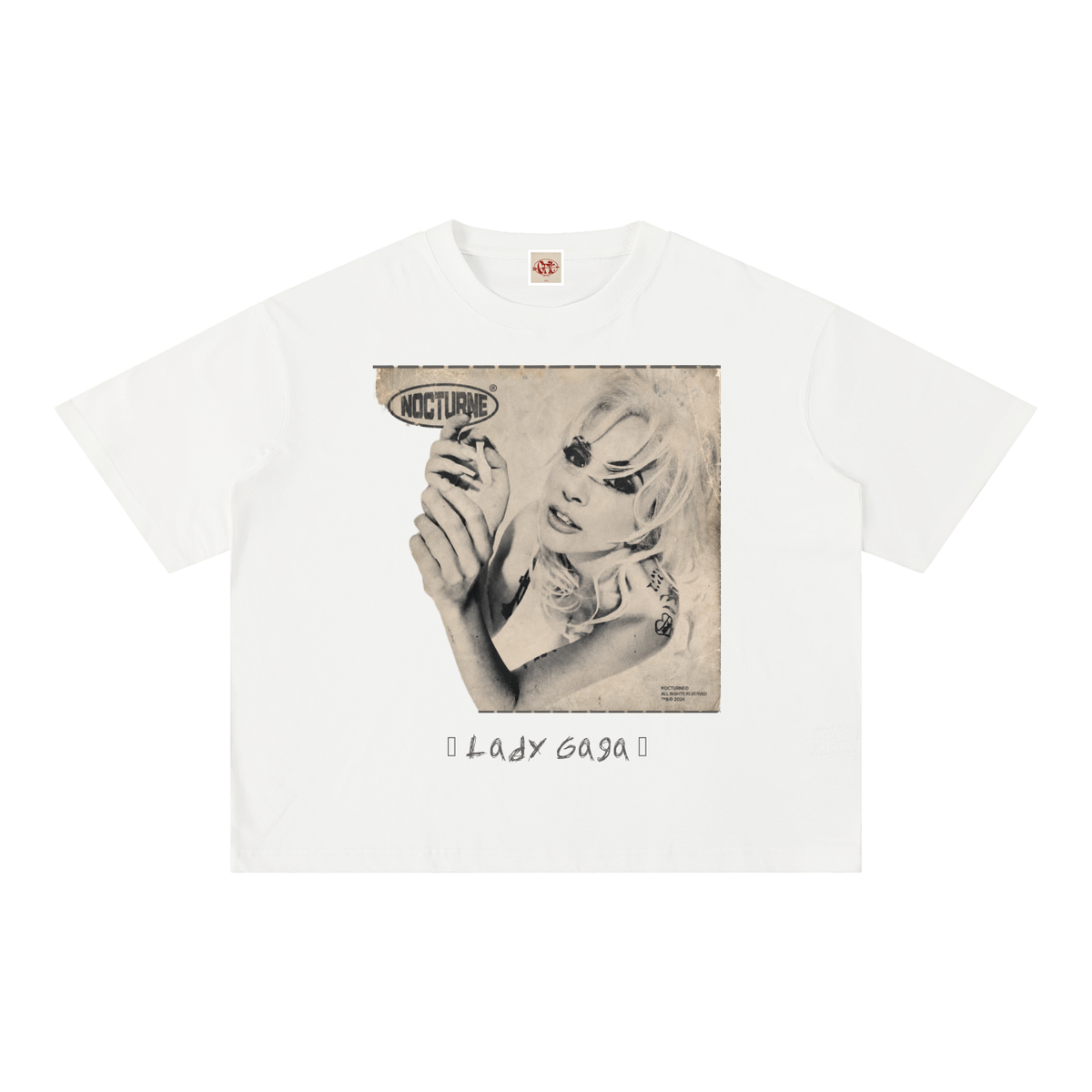 Lady Gaga - Mineral Wash Boxy Cotton T-Shirt