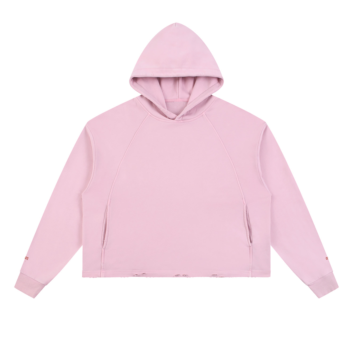 Grit Hoodie - Vintage Washed Frayed-Hem Hoodie