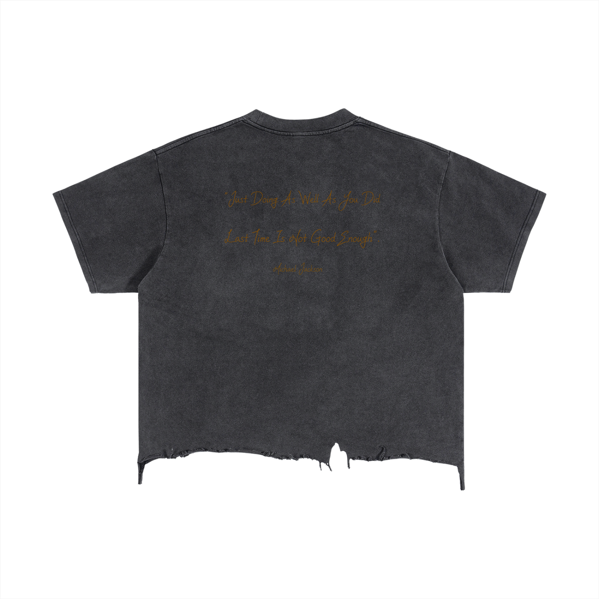 Michael Jackson - Vintage Wash Boxy Distressed Hem T-Shirt