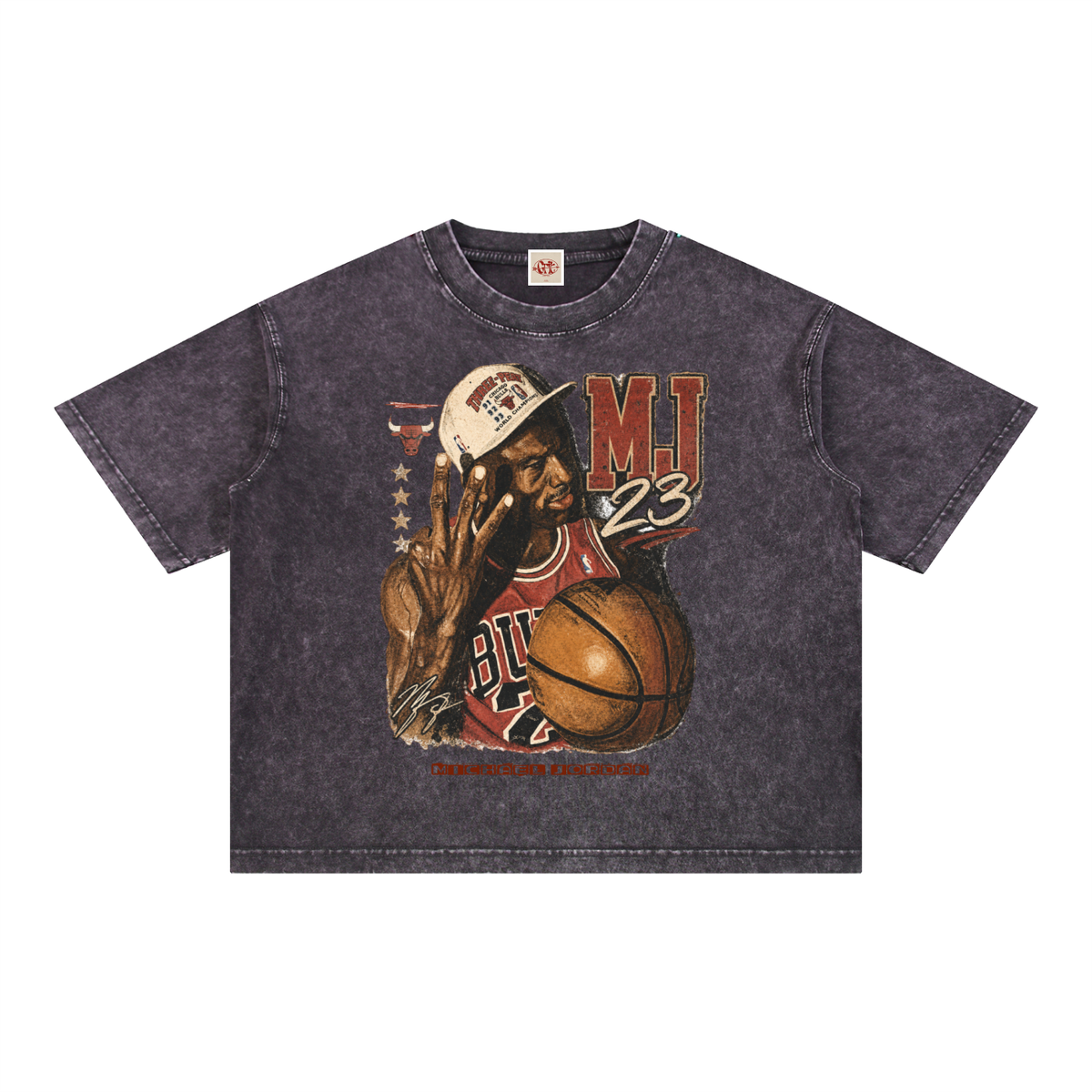 Michael Jordan - Mineral Wash Boxy Cotton T-Shirt