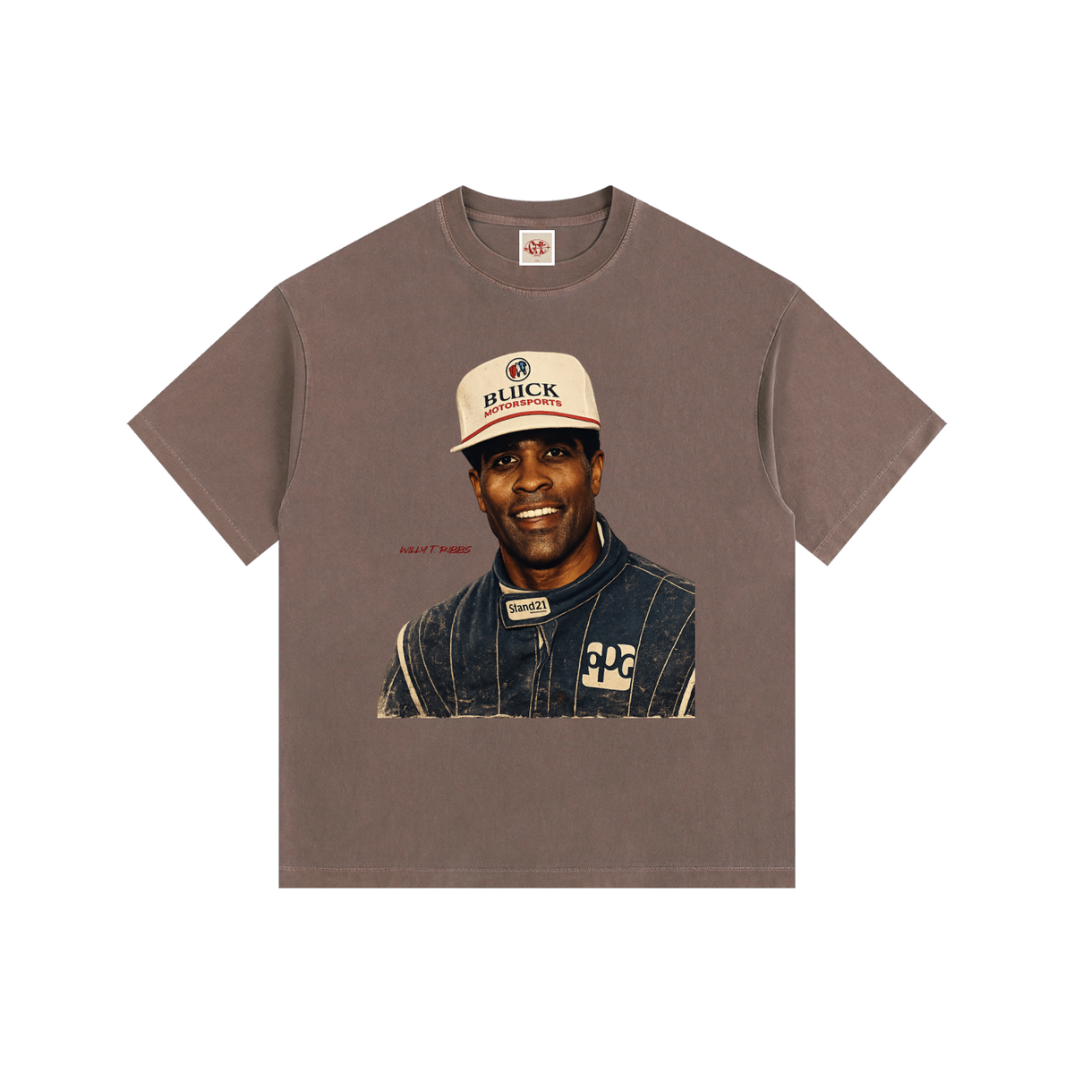 Willy T. Ribbs F1 Edition - Vintage Washed Oversized Cotton T-Shirt