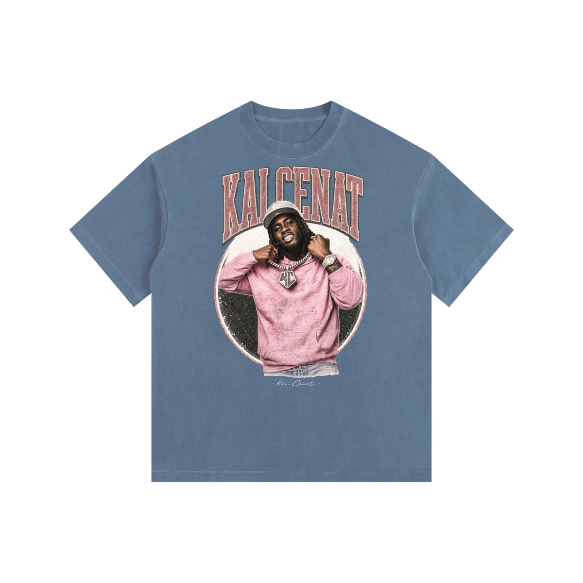 Kai Cenat - Vintage Washed Oversized Cotton T-Shirt