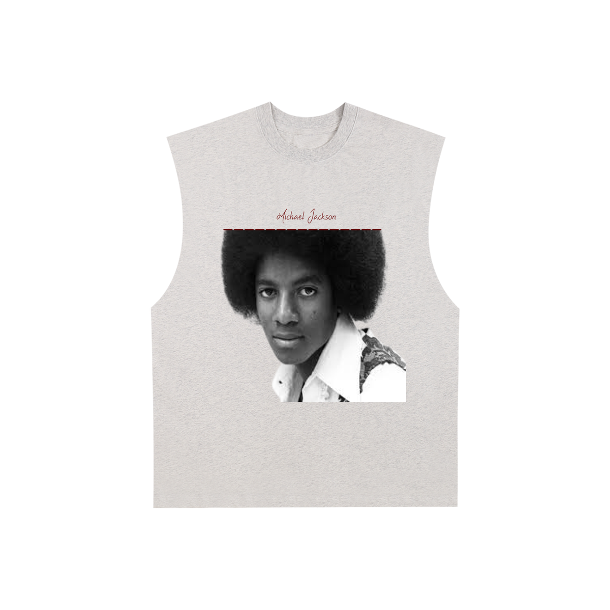 Michael Jackson - Raw Edge Cotton Tank Top