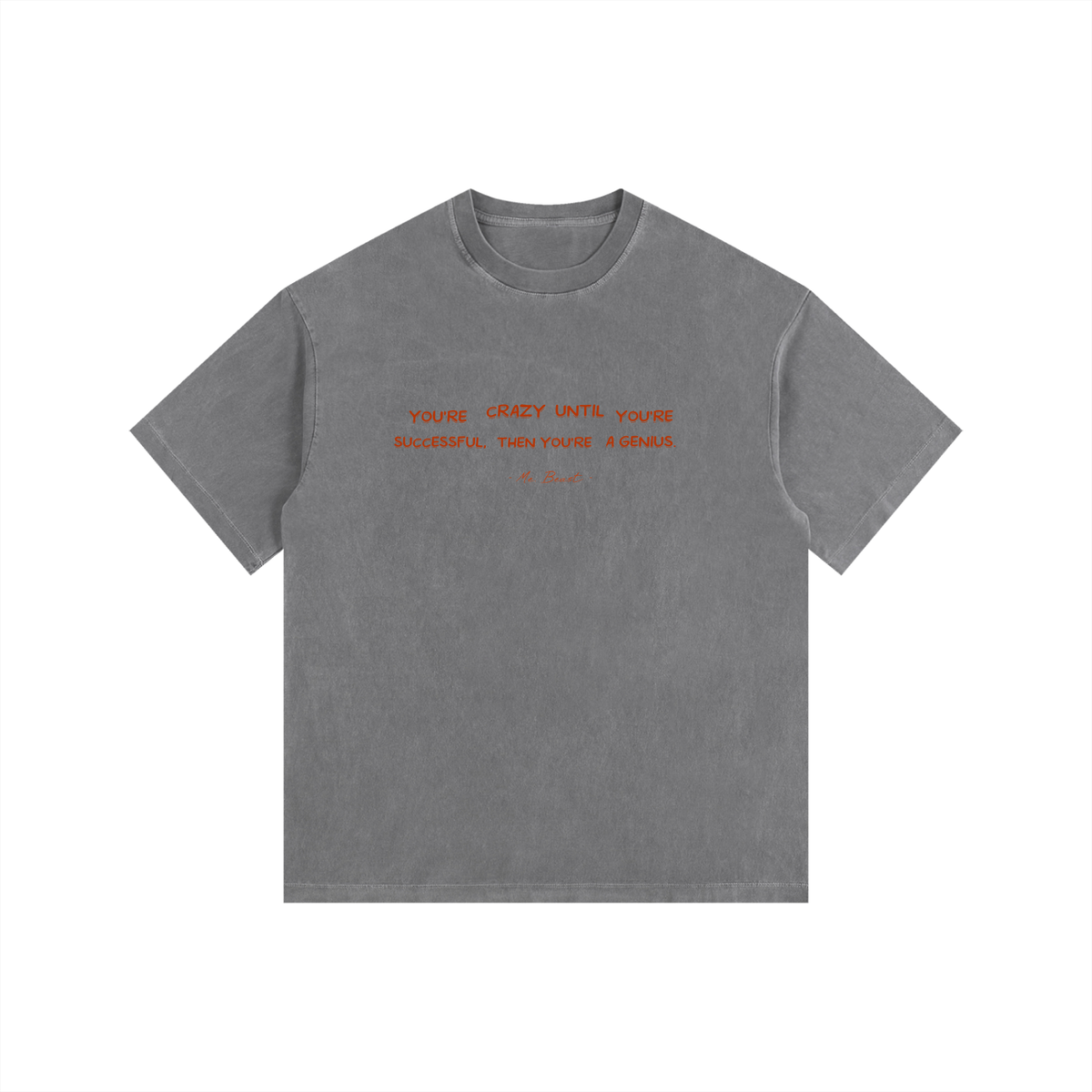 MR. BEAST - Vintage Washed Oversized Cotton T-Shirt