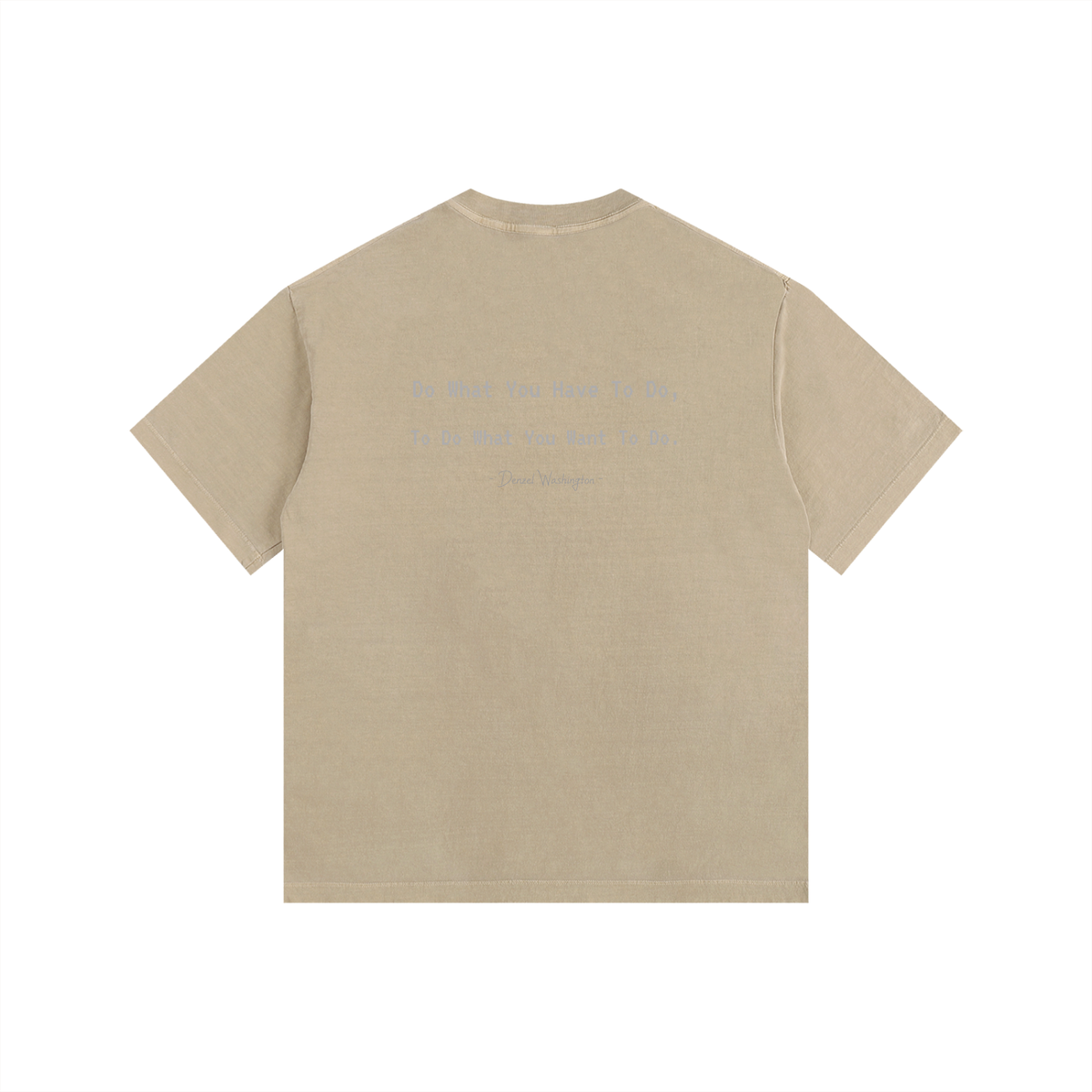 Denzel Washington - Vintage Washed Oversized Cotton T-Shirt