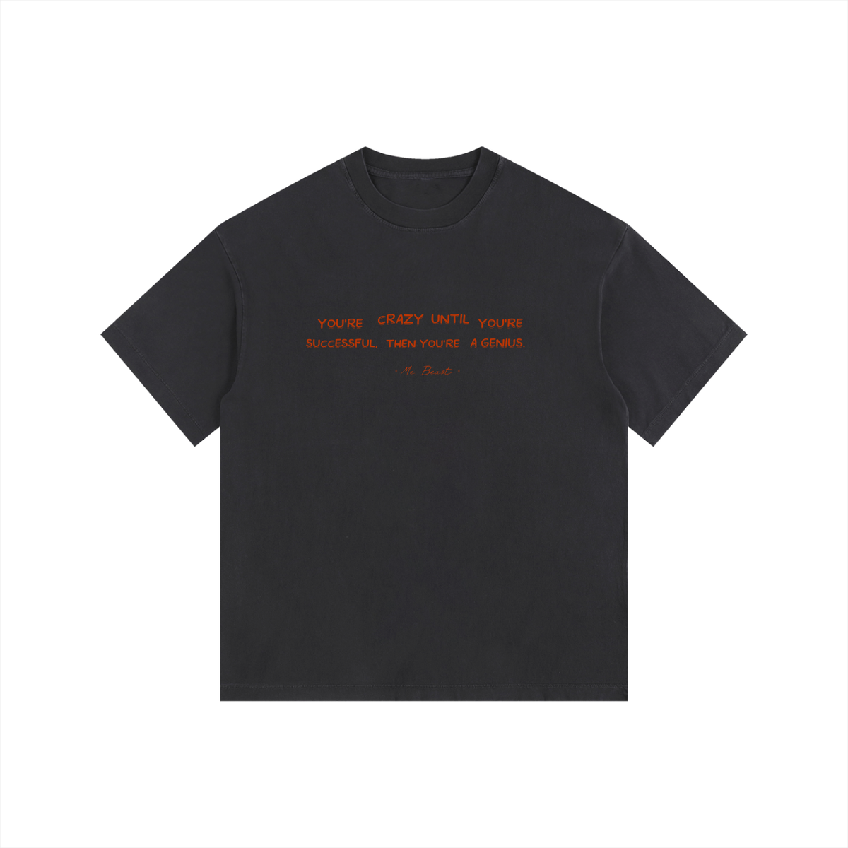 MR. BEAST - Vintage Washed Oversized Cotton T-Shirt