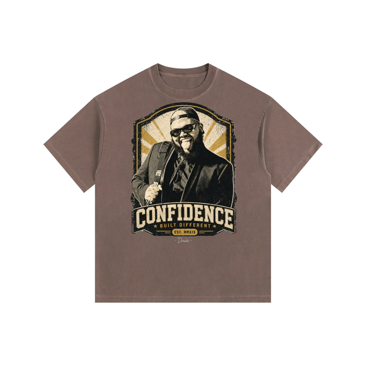 Druski - Vintage Washed Oversized Cotton T-Shirt