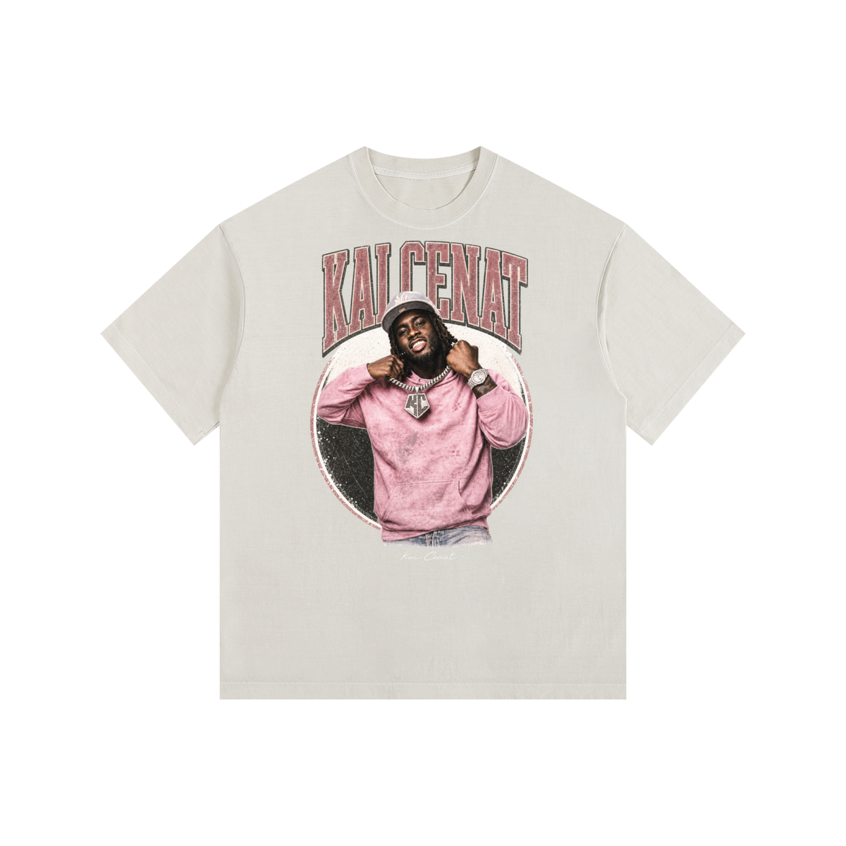 Kai Cenat - Vintage Washed Oversized Cotton T-Shirt