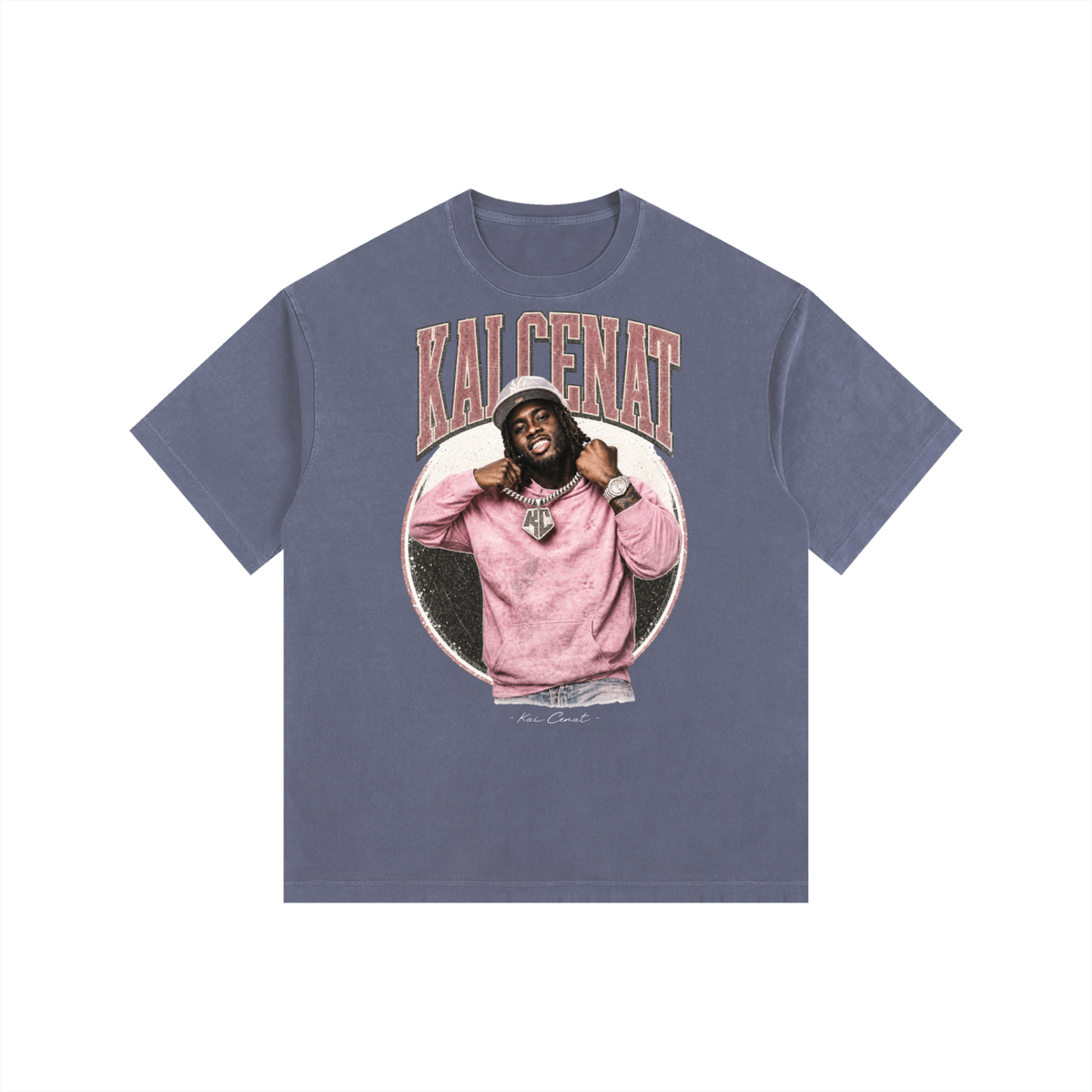 Kai Cenat - Vintage Washed Oversized Cotton T-Shirt