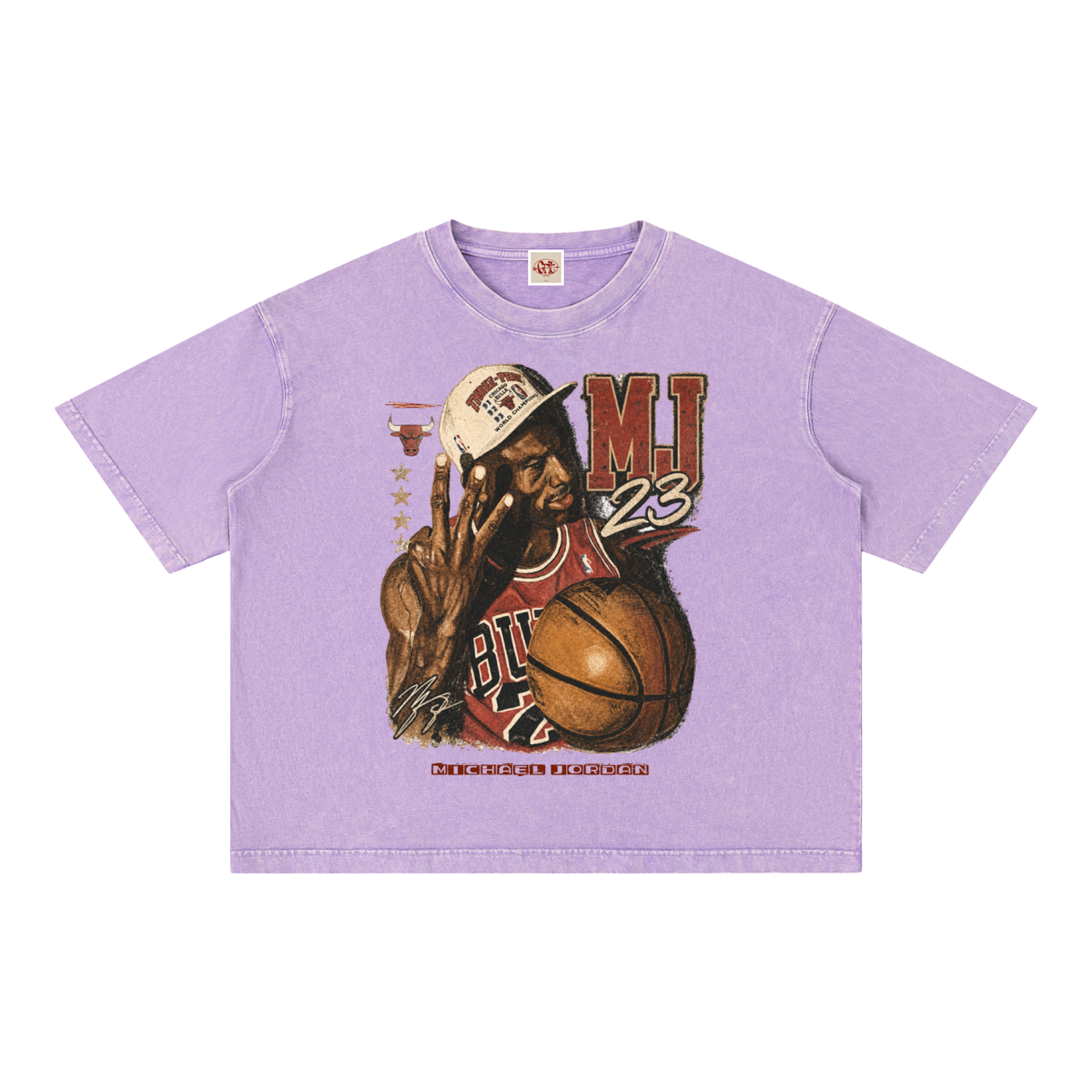 Michael Jordan - Mineral Wash Boxy Cotton T-Shirt