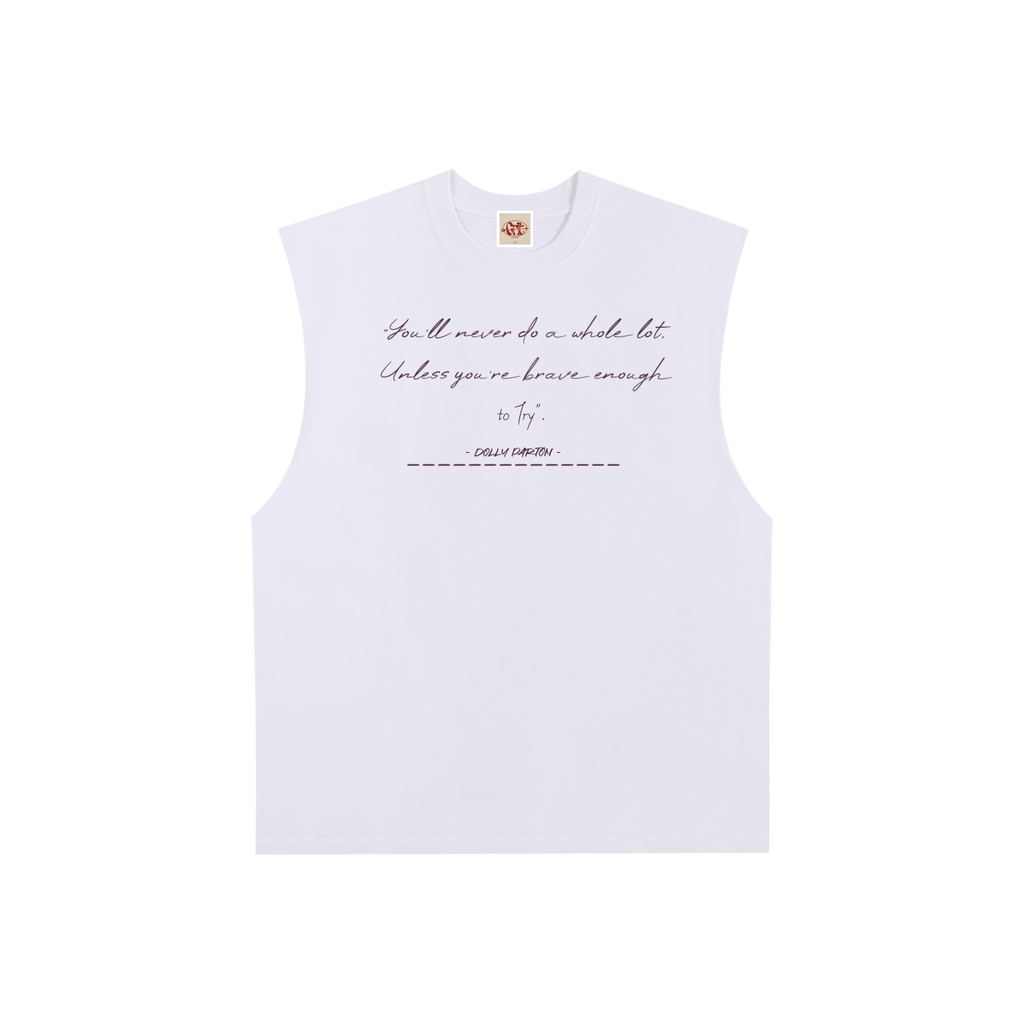 Dolly Parton - Raw Edge Cotton Tank Top