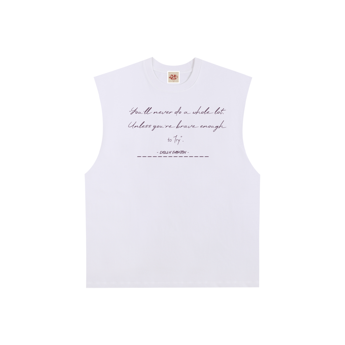 Dolly Parton - Raw Edge Cotton Tank Top