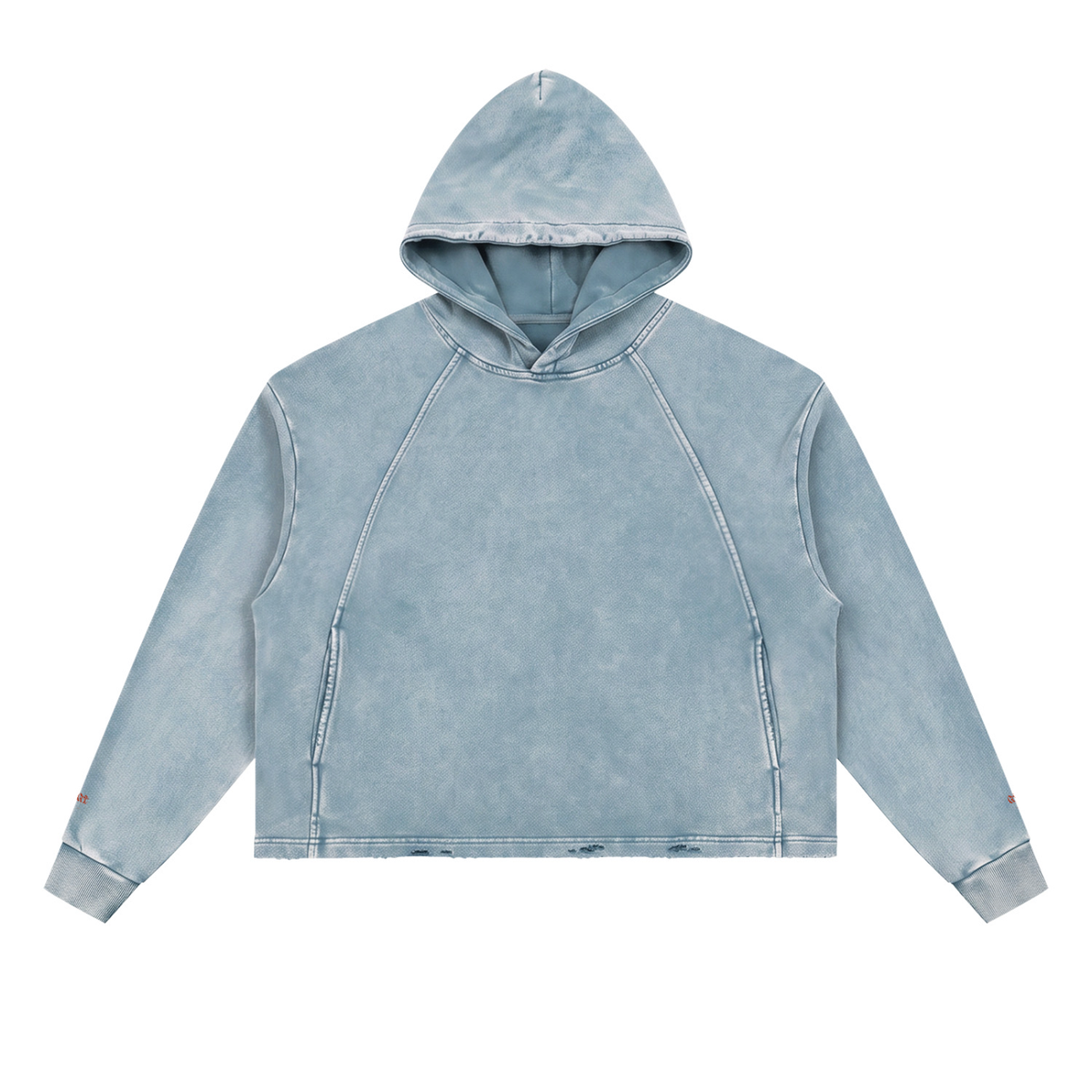 Grit Hoodie - Vintage Washed Frayed-Hem Hoodie