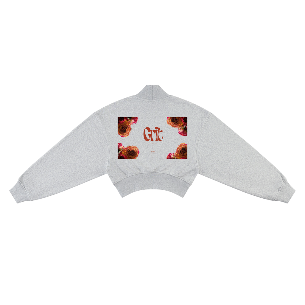 Grit Girl - Women's Crop Mock Neck Sweatshirt