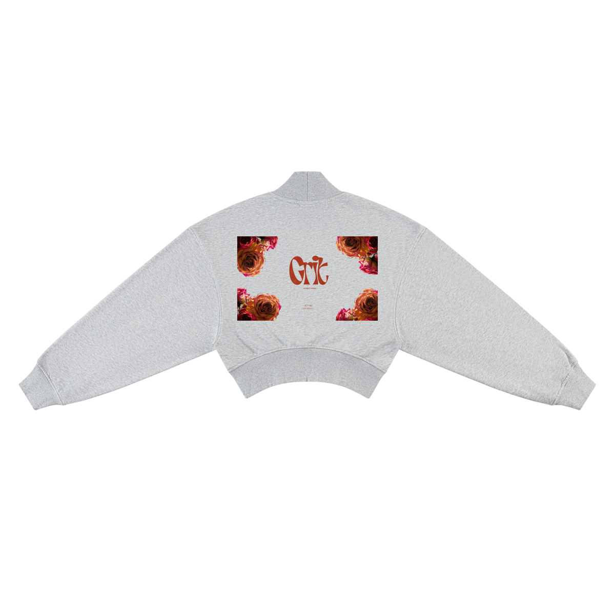 Grit Girl - Women's Crop Mock Neck Sweatshirt
