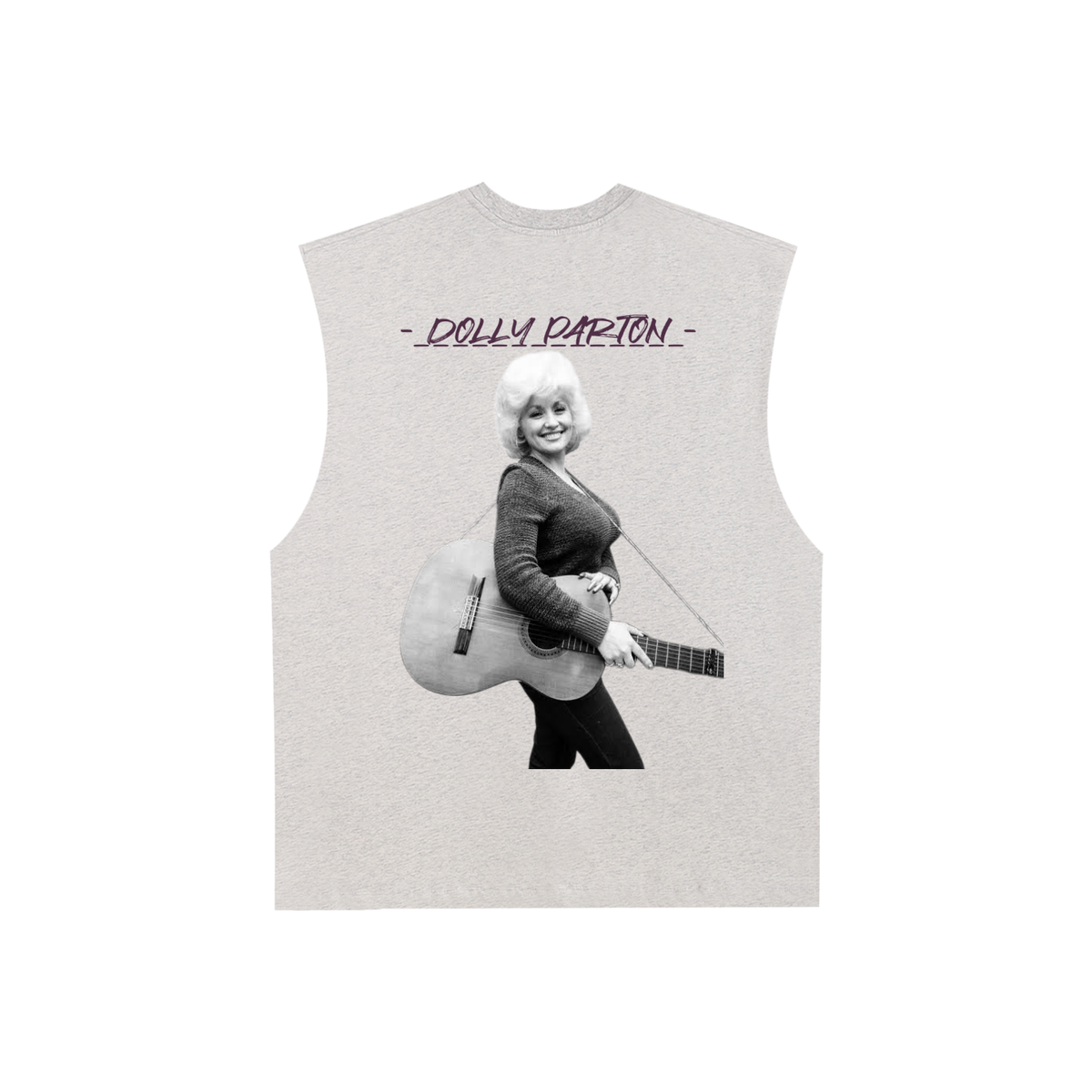 Dolly Parton - Raw Edge Cotton Tank Top