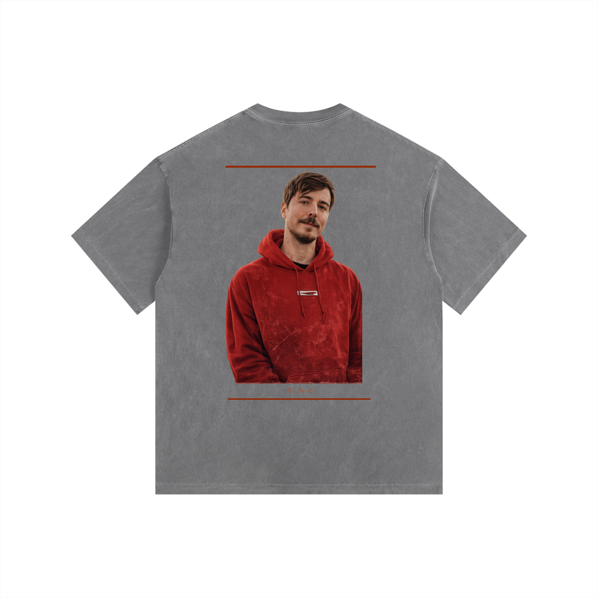 MR. BEAST - Vintage Washed Oversized Cotton T-Shirt