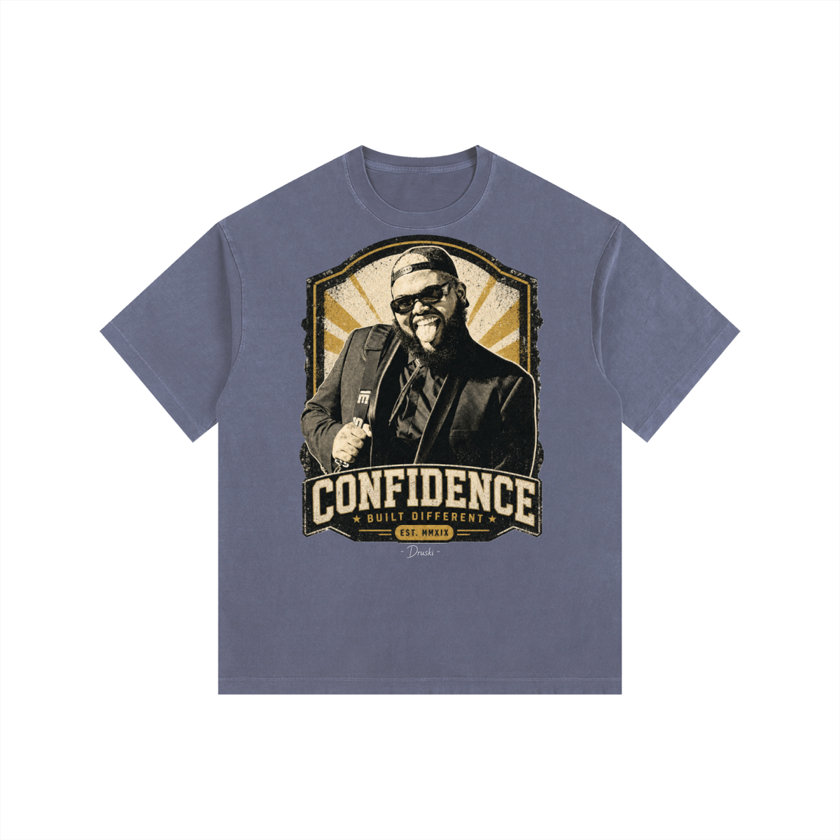 Druski - Vintage Washed Oversized Cotton T-Shirt