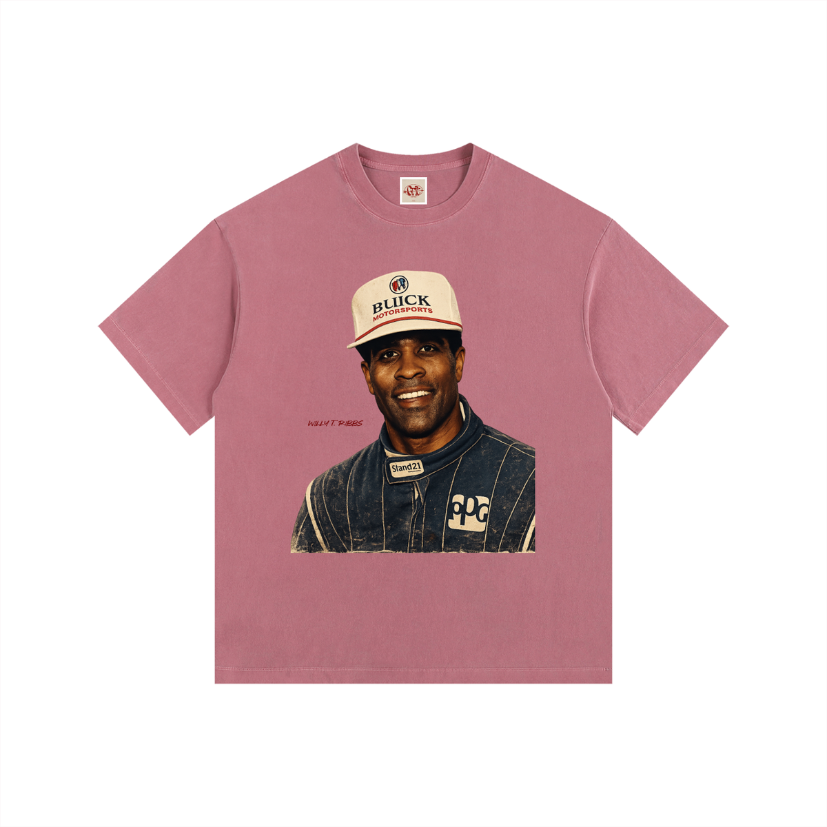 Willy T. Ribbs F1 Edition - Vintage Washed Oversized Cotton T-Shirt