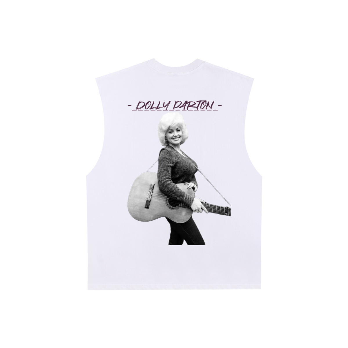 Dolly Parton - Raw Edge Cotton Tank Top