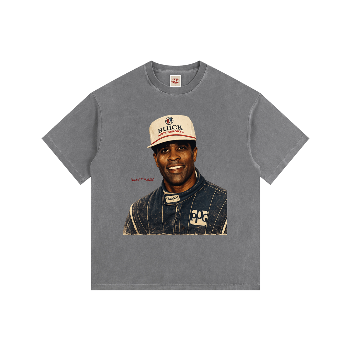 Willy T. Ribbs F1 Edition - Vintage Washed Oversized Cotton T-Shirt