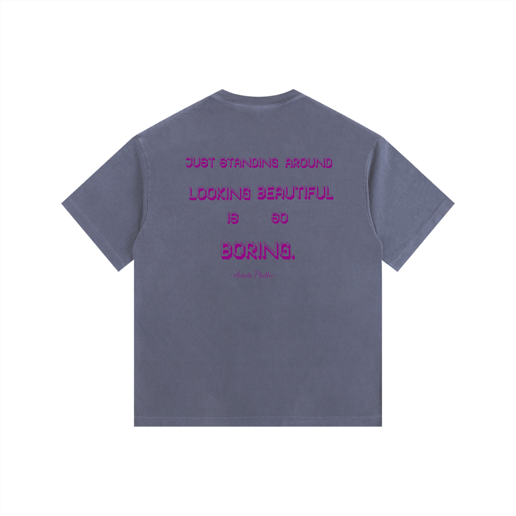 Michelle Pfeiffer - Vintage Washed Oversized Cotton T-Shirt