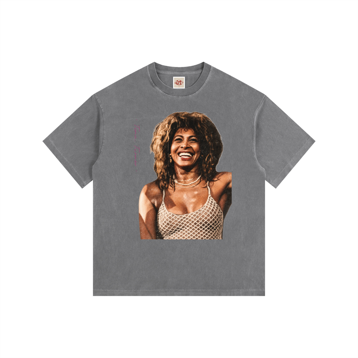 Tina Turner - Vintage Washed Oversized Cotton T-Shirt