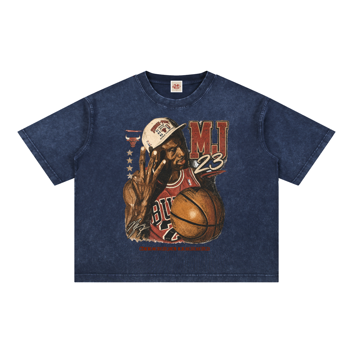 Michael Jordan - Mineral Wash Boxy Cotton T-Shirt