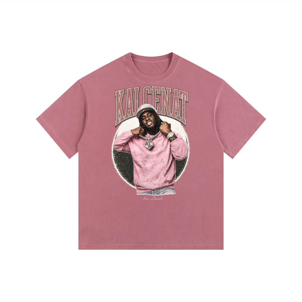 Kai Cenat - Vintage Washed Oversized Cotton T-Shirt