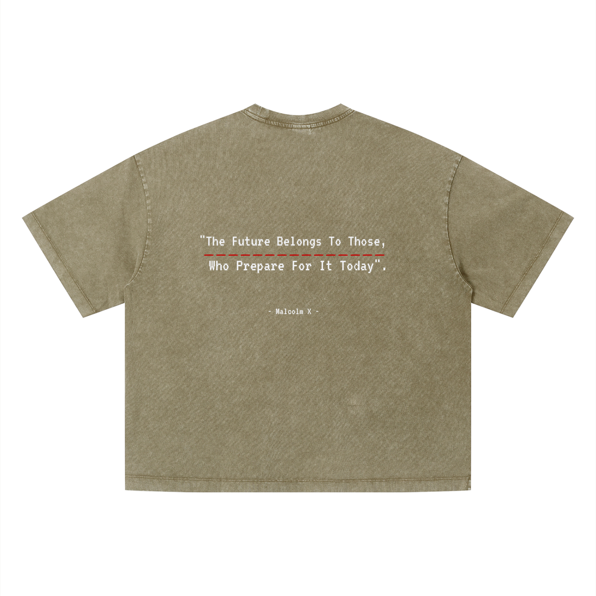 Malcolm X - Unisex Vintage Wash Boxy T-Shirt