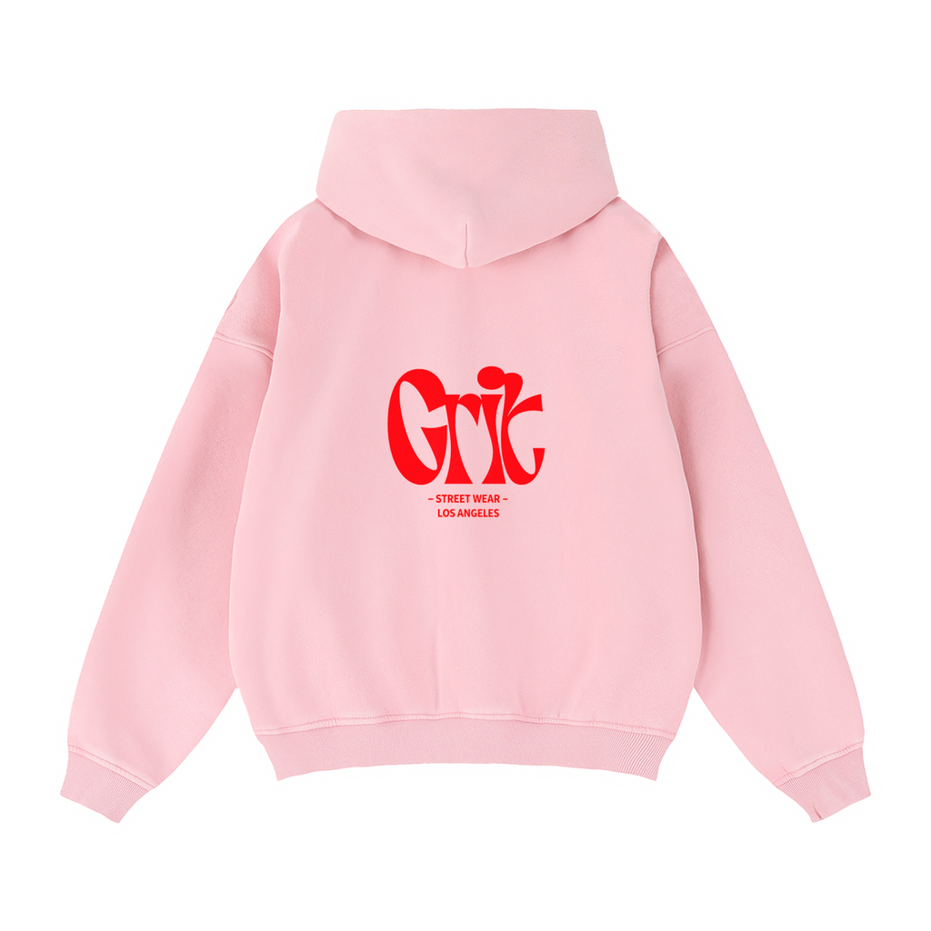 Grit - Zip-Through Boxy Fleece Hoodie